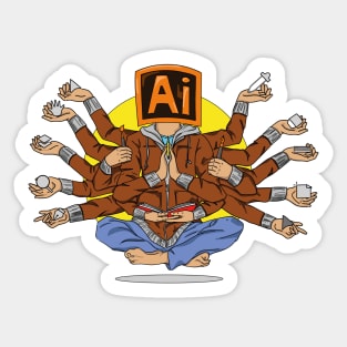 Adobe Illustrator - Antonio Iglesias Sticker